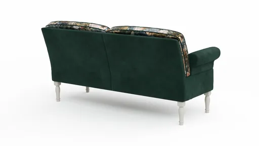 Sofa Washington - 3-Sitzer inkl. Armlehne verstellbar, Rücken geschwungen, Stoff, Mehrfarbig