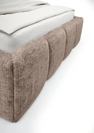 Bettgestell SANDRIN R- Liegefläche ca. 140x200 cm, Stoff, Rose