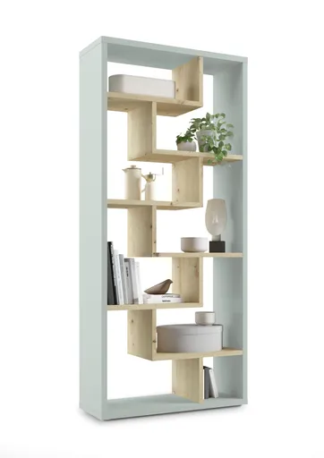 Raumteiler - B ca. 90 cm, Pinegrün, Asteiche