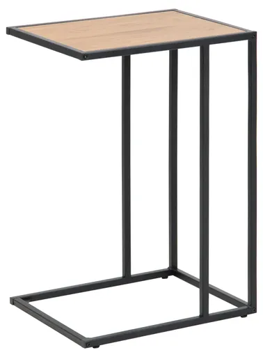 Lap-Top-Tisch - LB ca. 43x35 cm, Wildeiche Nachbildung, Schwarz