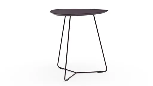 Ecktisch Fano - LBH ca. 59x50x55 cm, Fenix, Aubergine