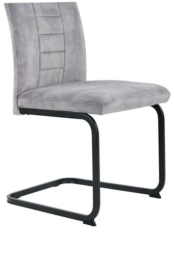 Freischwinger - Stoff, Vintage Silber