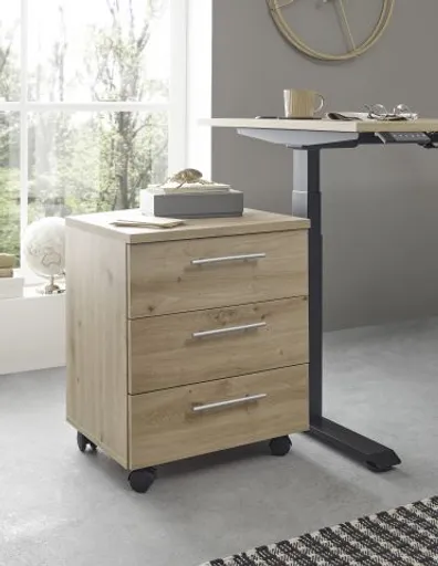 Rollcontainer - B ca. 40 cm, Artisan Eiche Nachbildung