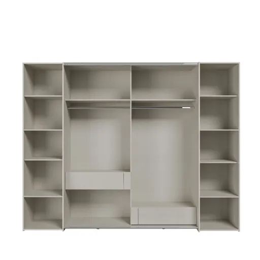  Schwebe-/Drehtürenschrank FAHDA- B ca. 270 cm, Sand