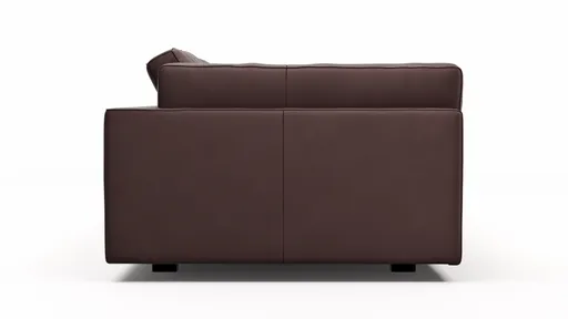 Sofa Aprino 3 - 3,5-Sitzer XL, Dickleder, Dunkelbraun, Armlehne Kissen