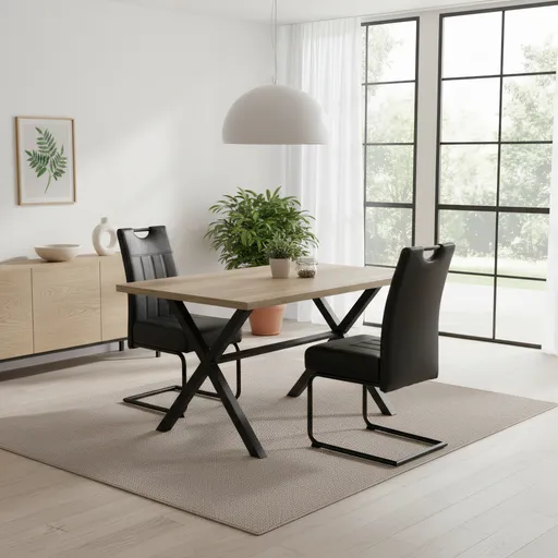 Esstisch - LB ca. 140x90 cm, Eiche Dekor