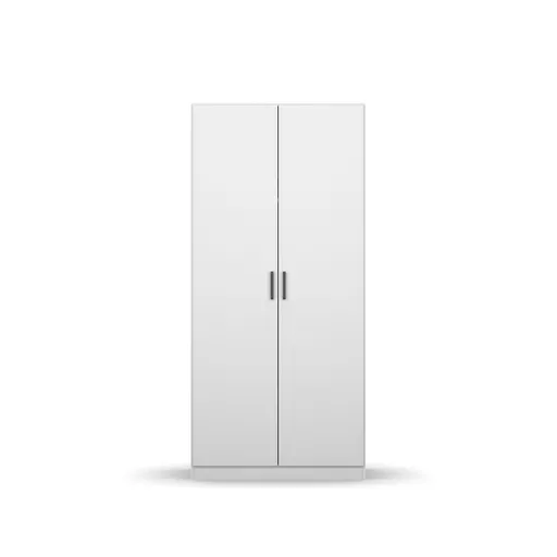 Drehtürenschrank RHONDA- B ca. 91 cm, Weiß