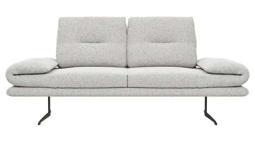 Sofa Lucero 2.0 - 2-Sitzer inkl. Rückenlehne verstellbar, Stoff, Offwhite