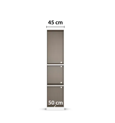 Drehtürenschrank RHONDA- B ca. 47 cm, Weiß