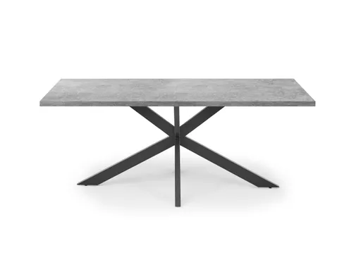 Esstisch - LB ca. 180x90 cm, Graphit, Schwarz
