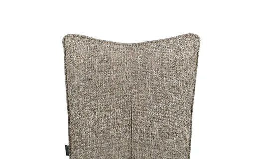 Stuhl MARCIA - drehbar, Stoff, Braun