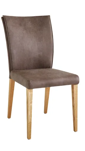 Stuhl Florea - Stoff, Dunkelbraun