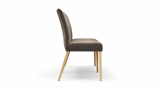 Bank Nashville - Breite ca. 180 cm, Stoff, Dunkelbraun