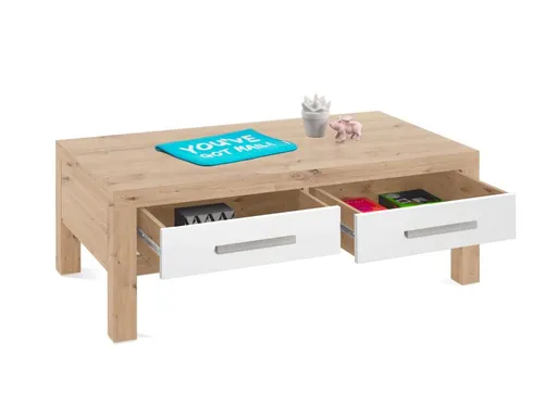 Couchtisch - B/H/T ca. 110x40x60 cm, Eiche Dekor