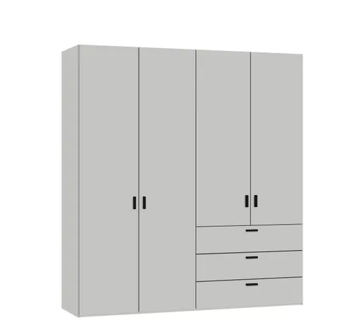 Drehtürenschrank JOIN IT- B ca. 202 cm, Hellgrau