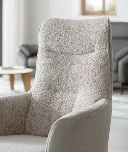 Relaxsessel Riposo - inkl. motorischer Relaxfunktion mit Aufstehhilfe, Stoff, Graubeige