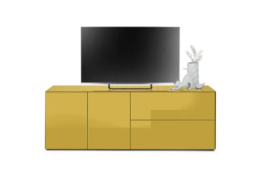 Lowboard - B ca. 181 cm, Goldgelb