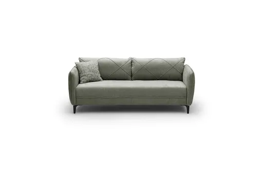 Sofa JERINA - 3-Sitzer, Stoff, Grün