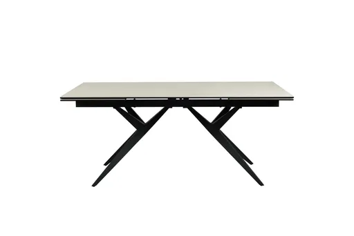 Esstisch MICHELA - ausziehbar, LB ca. 180x95 cm, Glaskeramik, Travertin farbig