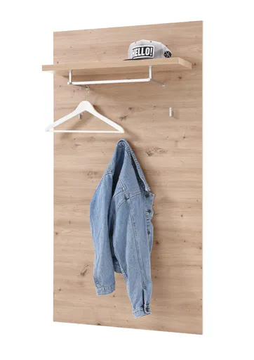 Garderobenpaneel - B ca. 78 cm, Artisan Eiche Nachbildung
