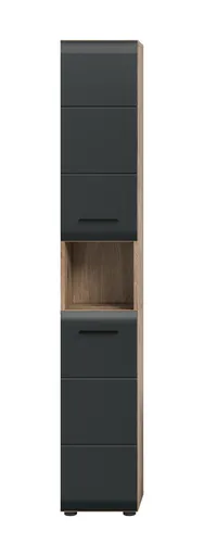 Badblock - 4-teilig, Nox Eiche Nachbildung, Schwarz