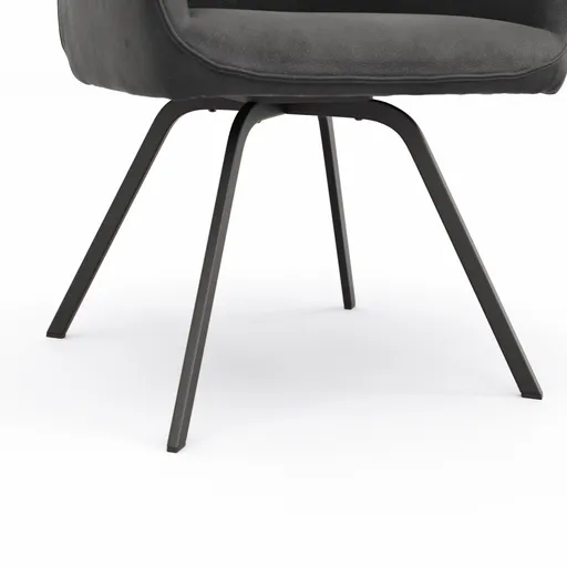 Armlehnstuhl Calyra - Stoff, Anthrazit