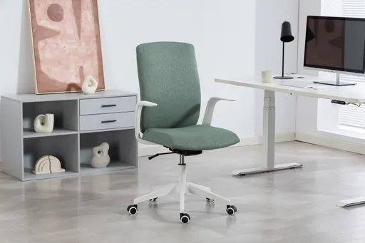 Drehstuhl - drehbar, höhenverstellbar, Webstoff, Grün