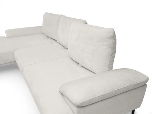 Ecksofa ENRIK - Ecke links, 2,5-Sitzer inkl. Sitztiefenverstellungen, Stoff, Altrosa