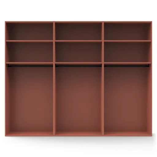 Drehtürenschrank Matera - BTH ca. 301x60x235 cm, Lack Matt, Pfirsich