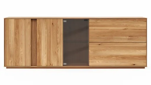 Sideboard Saratoga - Wildeiche massiv, natur geölt