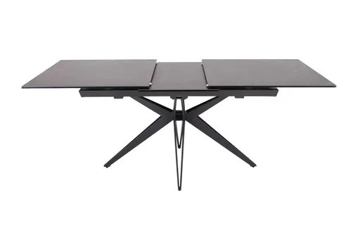 Esstisch MAJALA - ausziehbar, LB ca. 160x90 cm, Keramik, Grau
