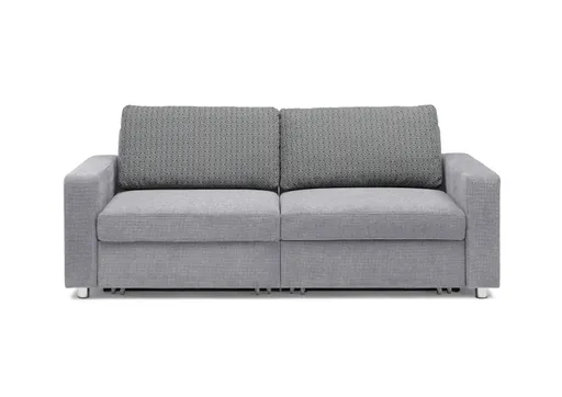 Sofa Pro Flexx - 2-Sitzer, Stoff Silbergrau