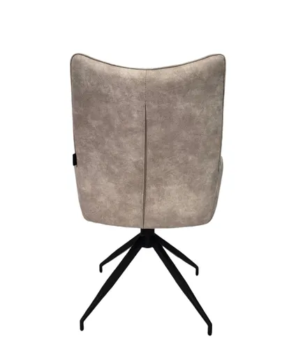 Stuhl MAUREEN - drehbar, Stoff, Creme