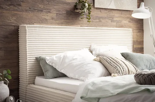 Polsterbett - Liegefläche ca. 180x200 cm, Cord, Cream