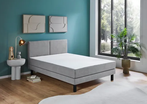 Boxbett- Liegefläche ca. 140x200 cm, Stoff, Grau