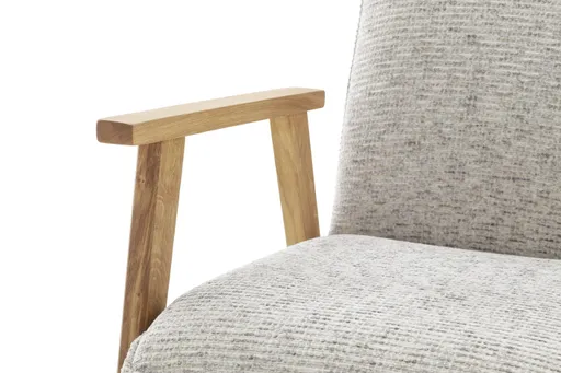 Armlehnstuhl - Stoff, Grau