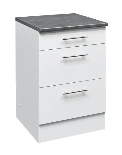 Unterschrank- B ca. 60 cm, Weiß, Matt
