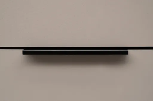 Vitrine - B ca. 60 cm, Sand, Schwarz
