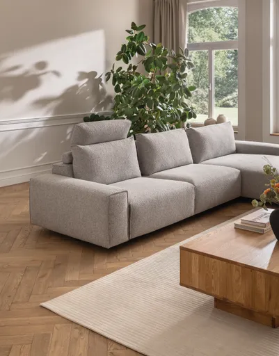 Couchtisch Hillsboro - LBH ca. 110x70x39,4 cm, Wildeiche natur, geölt