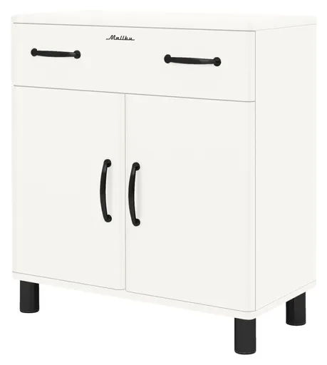Kommode - B ca. 86 cm, Weiß