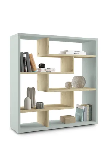 Raumteiler - B ca. 130 cm, Pinegrün, Asteiche