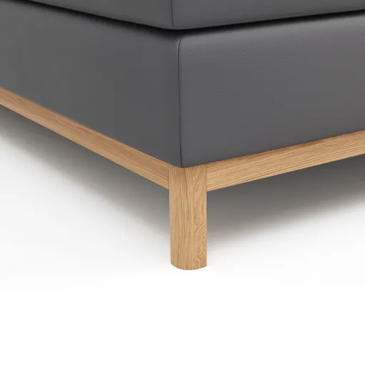 Boxspringbett Odense - Liegefläche ca. 180x200 cm, Stoff, Anthrazit