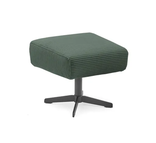 Hocker EILA - Stoff, Graugrün