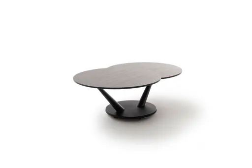 Couchtisch Spessa - LB ca. 128x80 cm, drehbar, Keramik, Anthrazit