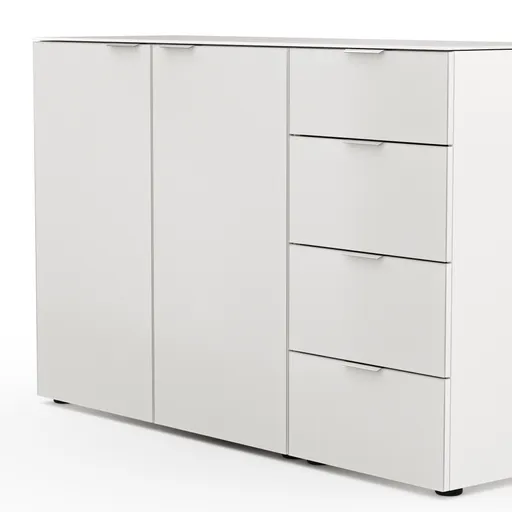 Kommode Colorado Beimöbel - BHT ca. 135x87x43 cm, Offwhite
