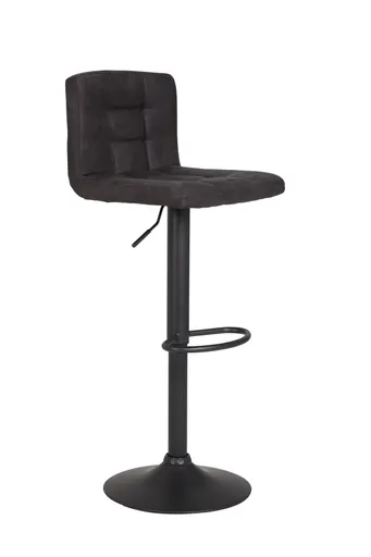 Barhocker - höhenverstellbar, Stoff, Anthrazit