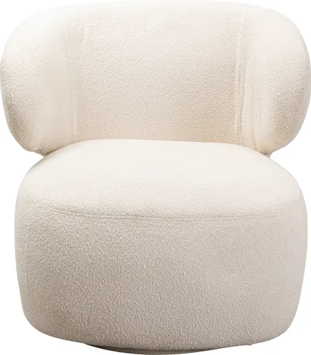Drehsessel- Stoff, Creme