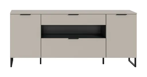 Wohnwand - Kaschmir, Schwarz