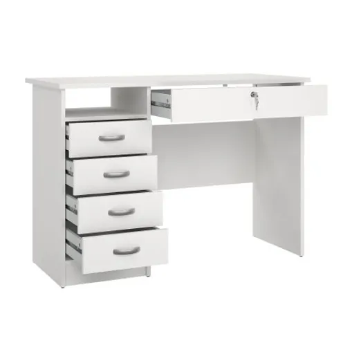 Schreibtisch - LB ca. 110x49 cm, Weiß