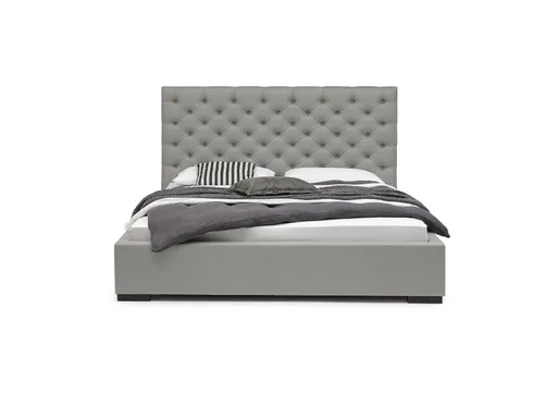 Bettgestell SANDRIN E- Liegefläche ca. 180x200 cm, Stoff, Taupe